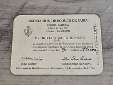 CUBA CUBAN ASSOCIATION BOY SCOUT SCOUTS ID 1960 ORIG 200 picture