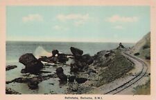 Bathsheba Saint Joseph Barbados Train Railroad Tracks Coastline Vtg Postcard D55 picture