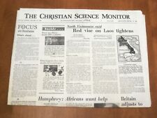1968 JAN 22 THE CHRISTIAN SCIENCE MONITOR - RED VISE ON LAOS TIGHTENS - NP 4631 picture