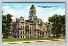Warsaw IN-Indiana, Kosciusko County Courthouse, Vintage Postcard picture
