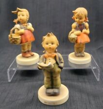 Lot of 3 Hummels Little Shopper, School Girl & Soloist TMK-3 Very Good Condition picture