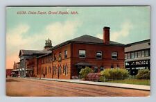Grand Rapids MI-Michigan, Union Depot, Antique, Souvenir, Vintage Postcard picture