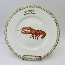 Antique Advertising Plate Lobster The Quelle Portland Oregon K T & K pre 1904 picture