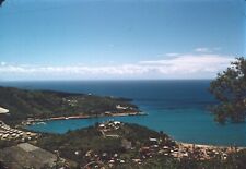 1950s St. Thomas Virgin Islands Scenic Overlook Vintage 35mm Red Border Slide picture