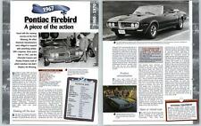 Pontiac Firebird - 1960/1970 A Century Of Cars - Hachette Page picture