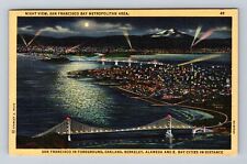 San Francisco CA-California, San Francisco Bay Metro Area Vintage c1946 Postcard picture