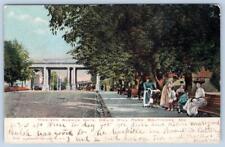 Pre-1907 DRUID HILL PARK BALTIMORE MD MADISON AVENUE GATE ENTRANCE POSTCARD picture
