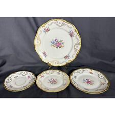 REICHENBACH GDR Dinner, Salad, Bread & Butter, Saucer Plates-RARE-One Set of  4 picture