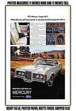 11x17 POSTER - 1972 Mercury Cougar XR7 picture