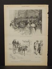 Harper's Weekly Single Pg Incidents Ex-Presiden Cleavland's Visit  1891  B9#96 picture