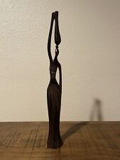 Vintage 20” Traditional African Ebony Wood Carving *Stunning* picture