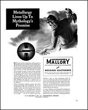 1941 Legend of Vulcan Mallory & Co metallurgy Indiana vintage art print ad L33 picture