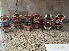 Vintage Mr Christmas Holiday Carousel Musical Tree Ornaments Circus Animals picture