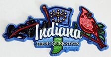 INDIANA STATE ELEMENTS FRIDGE COLLECTIBLE SOUVENIR MAGNET picture