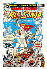 Red Sonja #4 Signed by Bruce Jones Marvel Comics 1975  picture