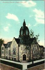 1911. CHRISTIAN CHURCH. LOGANSPORT, IND. POSTCARD t8 picture