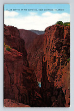 Linen Postcard Montrose CO Colorado Black Canyon of the Gunnison picture