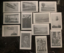 Scarce 12 Originals Mint Wright Bros Early Aviation BiPlane RPPC Postcard Lot picture
