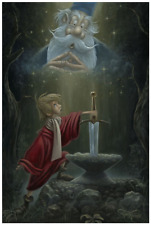 Disney Fine Art Limited Edition Canvas Hail King Arthur-Sword+Stone-Jared Franco picture