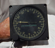 NAA F-86 Sabre Jet Pilot's Large Gyro Magnetic Compass Type V-7A Instrument picture