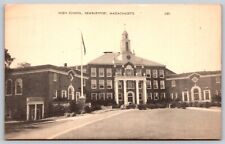 Postcard High School, Newburyport, Mass 1930's V132 picture