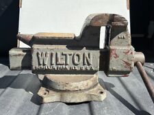 Vintage Wilton 5” Jaws 645 Swivel Bench Vise with Anvil picture