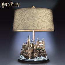Bradford Exchange Harry Potter Hogwarts Handcrafted Table Lamp with lit Castle picture
