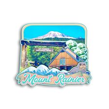 Mount Rainier National Park USA Refrigerator magnet 3D travel souvenirs wood picture