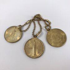 Vtg 1964-1965 New York World's Fair Bronze US States Medallion Coins (3) RARE picture