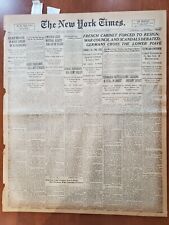 1917 NOVEMBER 14 NEW YORK TIMES - FRENCH CABINET FORCED TO RESIGN - NT 8069 picture