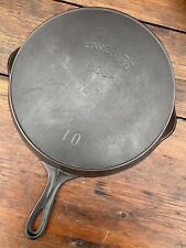 Favorite Piqua Ware #10 Skillet with Erie Ghost Marks picture