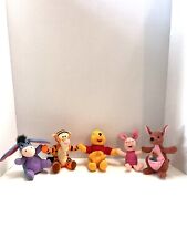 Vintage ~ Disney MATTEL plush toys ~ Tigger, Pooh, Piglet, Eeyore, Kanga & Roo picture