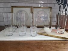 VTG 1950's MCM Atomic 4 Collins/Zombie Star Crystal Glasses(12) picture