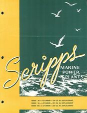 1940's SCRIPPS Marine Power Plant Brochure Series 30 & 40 4 Cylinder Series 100  picture