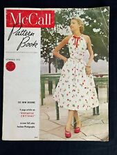 VINTAGE VALUABLE ULTRA RARE UNCIRCULATED MCCALL PATTERN BOOK SUMMER 1951 picture