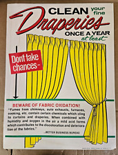 Vintage Dry Cleaner Clothing Store Advertisement  Sign 1960s Home Fashion picture