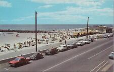 Postcard Beach Scene Cape May New Jersey Vintage Cars picture