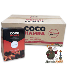 720 Cubes-10KG Coco Hamra Natural Coconut Hookah Charcoal Master Case / 10 Pack picture