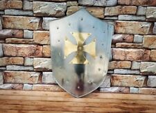 Medieval Shield with brass Templar cross Knight Armor Shield picture