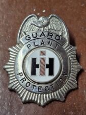 Vintage Original IH International Harvester Plant Guard Badge With Eagle picture