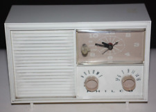 Philco Model F226 Tube Radio Clock Alarm MCM 1950s Bakelite? WORKING picture