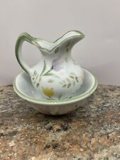 Miniature Porcelain Pitcher and Bowl Andrea by Sedak Tulips picture