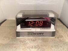Vintage Spartus Mercury Woodgrain Digital Alarm Clock Still NEW New Old Stock picture