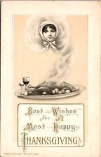 John Winsch 1913 Thanksgiving Little Girls Face Appears in Turkey Dinner Steam picture