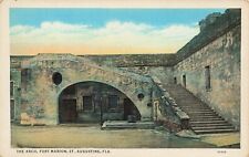 Postcard The Arch Fort Marion St. Augustine Florida Vintage Linen picture