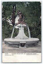 Louisville Kentucky Postcard Hogan Fountain Cherokee Park c1905 Vintage Antique picture