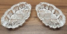Vintage Small Ashtray Set Glass Or Crystal picture