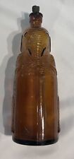 Vintage 1930s OLD SOL Bleach Co. FIGURAL ELEPHANT BOTTLE Amber Great Condition picture