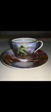 Vintage “LILY LINA” Made in Japan Hand Painted Demitasse CUP AND SAUCER picture