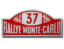 1964 RALLYE MONTE-CARLO METAL SIGN,CLASSIC RALLY NUMBER 37,PADDY HOPKIRK.16